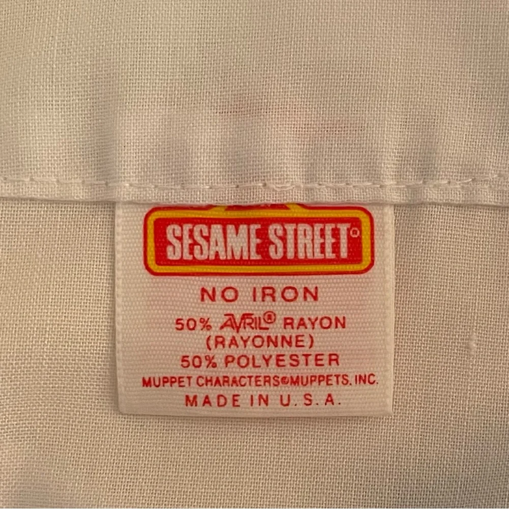 Vtg. 70s Sesame Street Big Bird Pillowcase